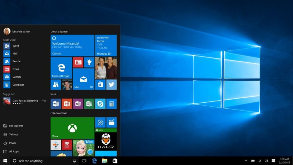 Microsoft      Windows 10