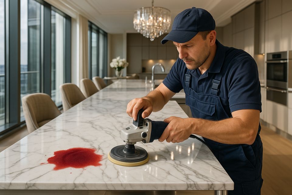 Как спасти мраморную столешницу от вина: эффективные советы