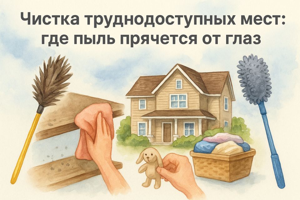 Забудьте о пыли: откройте для себя секреты чистоты в труднодоступных местах