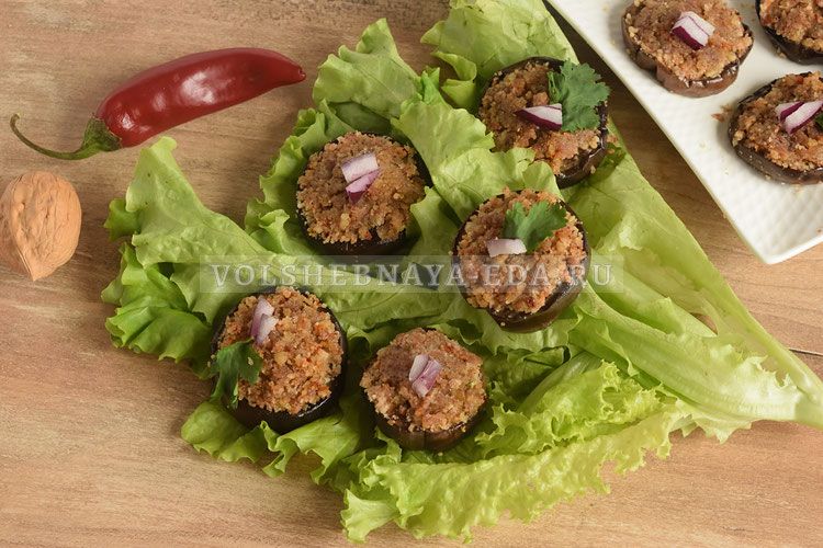 Баклажаны с грецкими орехами: острое наслаждение для гурманов