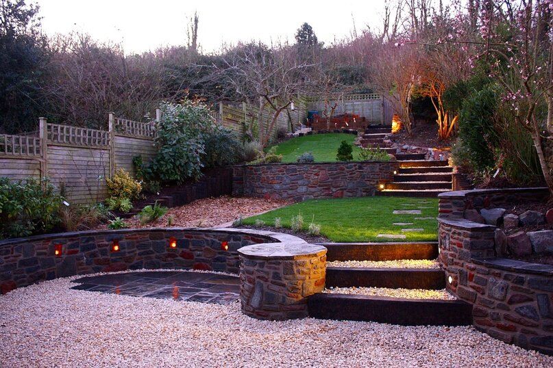 Как превратить участок с перепадом высоты в садовую идиллию