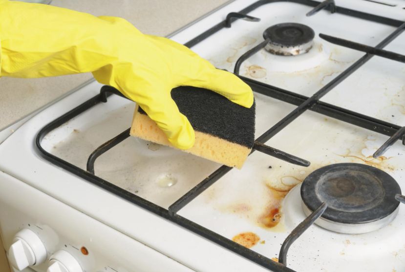 Очистка плиты без химических средств
