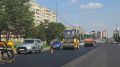 Укладываем чистовой, финишный, слой асфальта на Взлётной