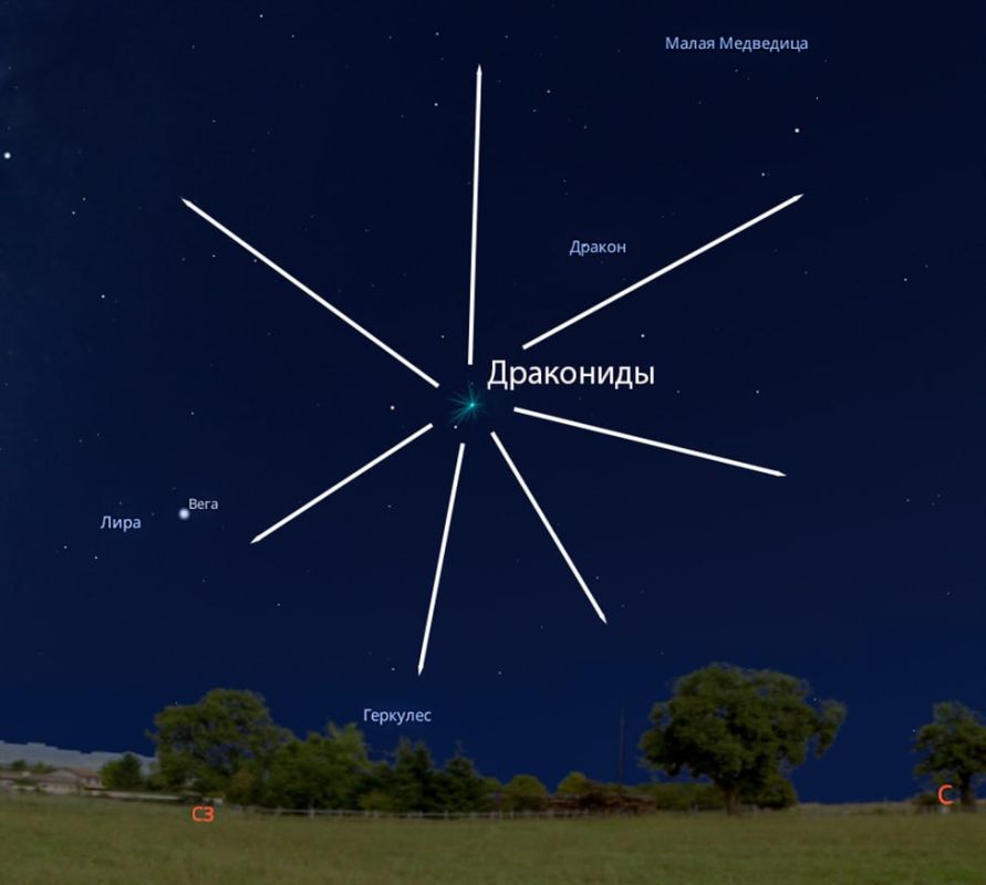 Один из самых красивых звездопадов года красноярцы увидят сегодня вечером