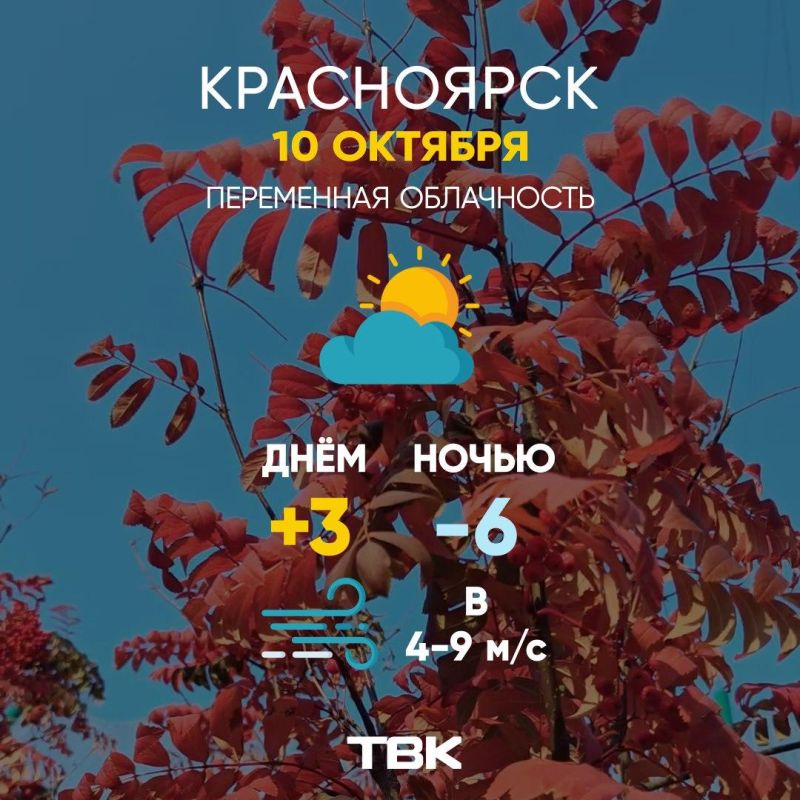 Погода на 10 октября. ТВК