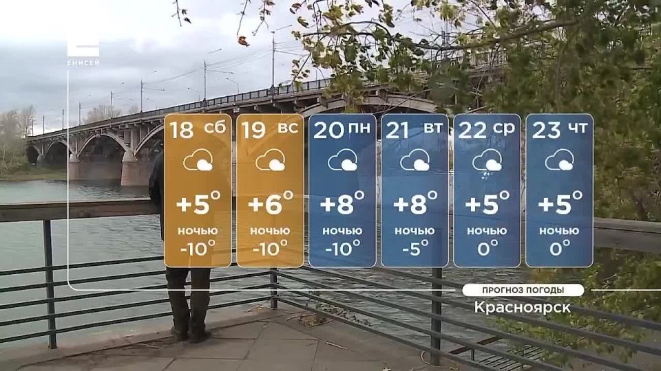 К понедельнику в Красноярске потеплеет до +8