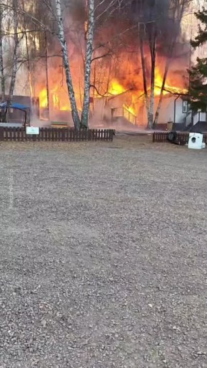 В панике люди убежали в лес — экопарк полыхает под Красноярском