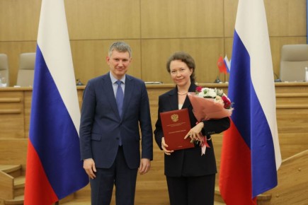 На стратегической сессии министров экономического развития субъектов РФ команду Красноярского края наградили за вклад в подготовку Стратегии пространственного развития России