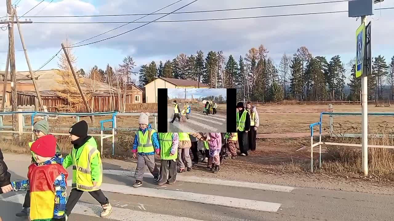 Сотрудники богучанской Госавтоинспекции повторили правила безопасности на дороге с малышами из детского сада № 7 во время пешей экскурсии