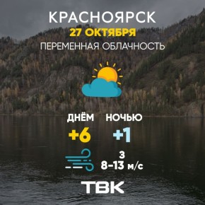 Погода на 27 октября. ТВК