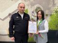 В Красноярске полицейские поблагодарили сотрудницу банка за проявленную бдительность