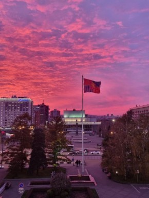 Поймали шикарный закат