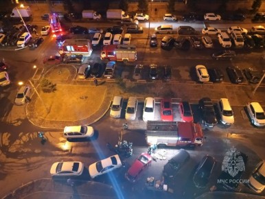 Пожар в многоэтажном доме ликвидирован