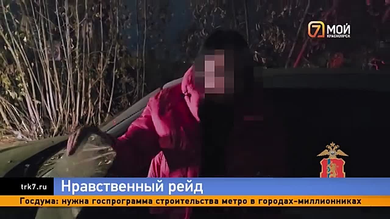 Девочки лёгкого поведения попались красноярским полицейским прямо за работой