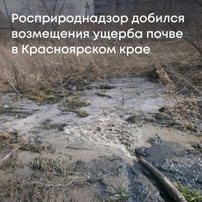 Суд поддержал требования Росприроднадзора к ГПКК «Центр развития коммунального комплекса» о возмещении вреда почве на сумму более 5 млн рублей в городе Назарово Красноярского края