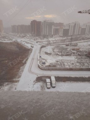 В Солнечном сегодня снежно