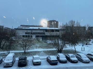 Красноярск укутало снегом. Пробки на дорогах - 7 баллов