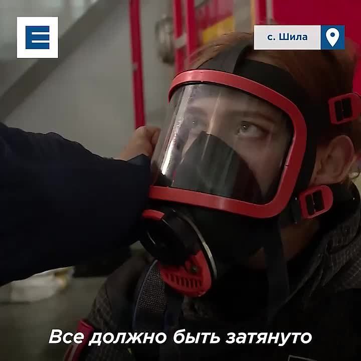 Показываем, как работает огненный лабиринт для пожарных в селе Шила