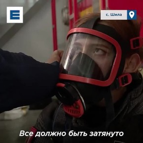 Показываем, как работает огненный лабиринт для пожарных в селе Шила