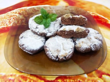 Шоколадное печенье с халвой: быстро и просто