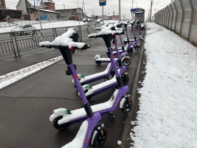 Сезон электросамокатов завершили в Красноярске