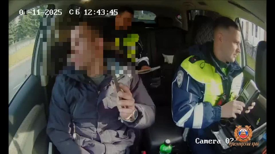 Сотрудники Госавтоинспекции Красноярского края пресекли поездку водителя в сильном алкогольном опьянении