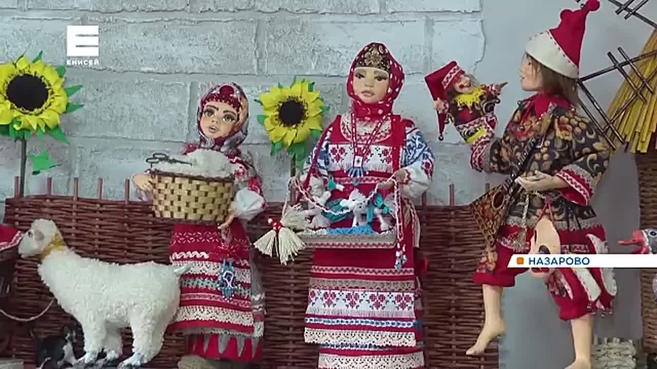 Мастерица из города Назарово создает игрушки в русском стиле