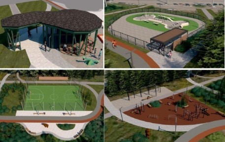 Новая площадка для выгула собак в форме косточки появится в Преображенском