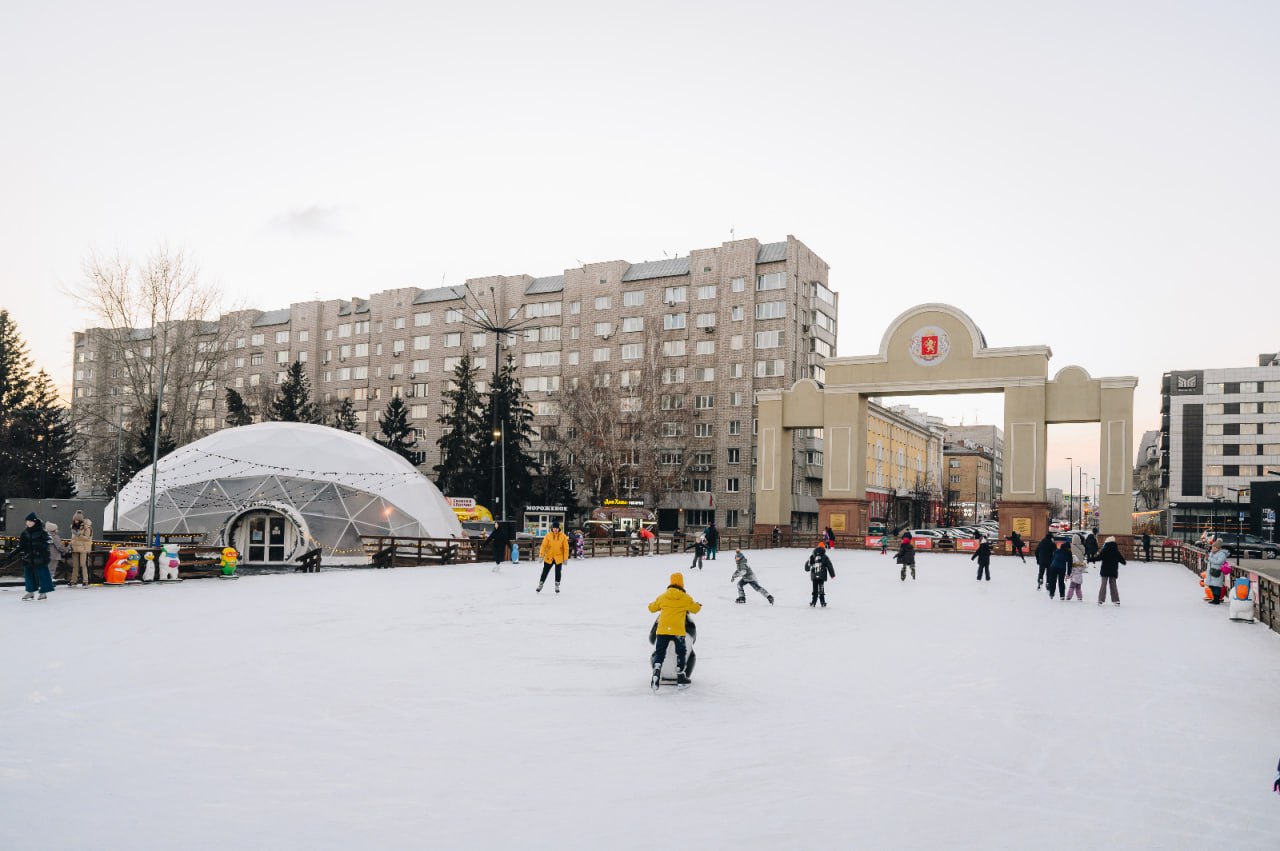 14 ноября заработает каток на Стрелке в Красноярске