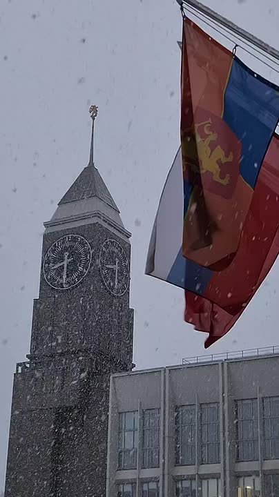 Как настроение в это доброе снежное утро, Красноярск?