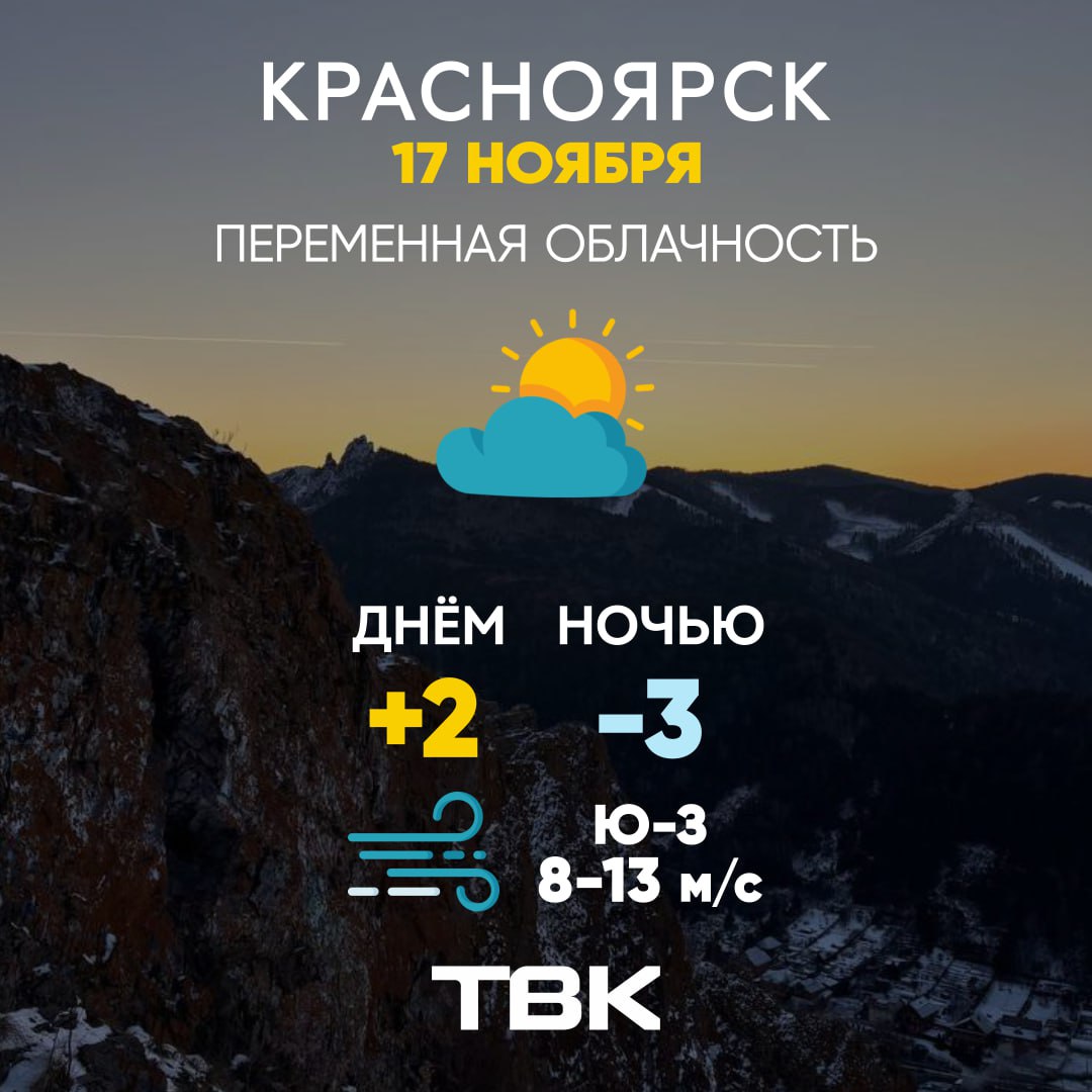 Погода на 17 ноября. ТВК