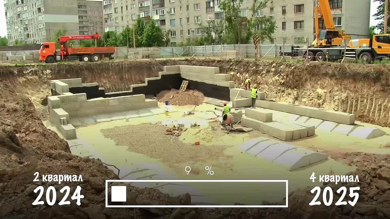 #строительство. Первый дом нового ЖК «Красноярский» в Свердловске (ЛНР) почти готов