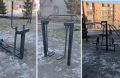 В Красноярске восстановили уличные тренажеры в сквере на Борисевича