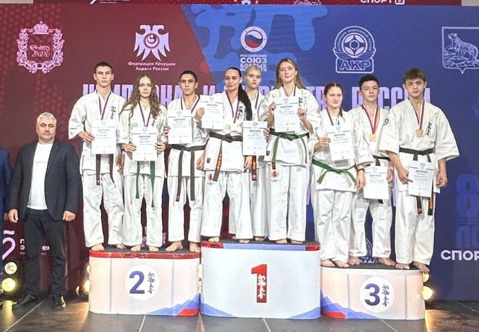 Красноярские спортсмены – победители и призеры чемпионата и первенства России по киокусинкай Красноярские спортсмены – победители и призеры чемпионата и первенства России по киокусинкай