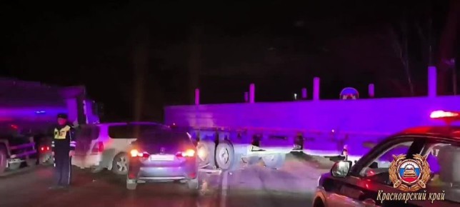 ДТП в Минусинском районе: столкновение трёх автомобилей