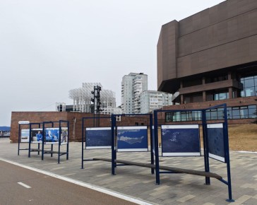 Фотовыставка снимков Кирилла Пескова из космоса открылась в Красноярске