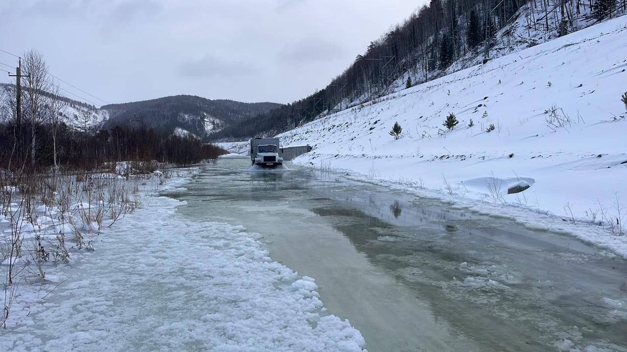 Вода подтопила дорогу Партизанское–Мина Вода подтопила дорогу Партизанское–Мина
