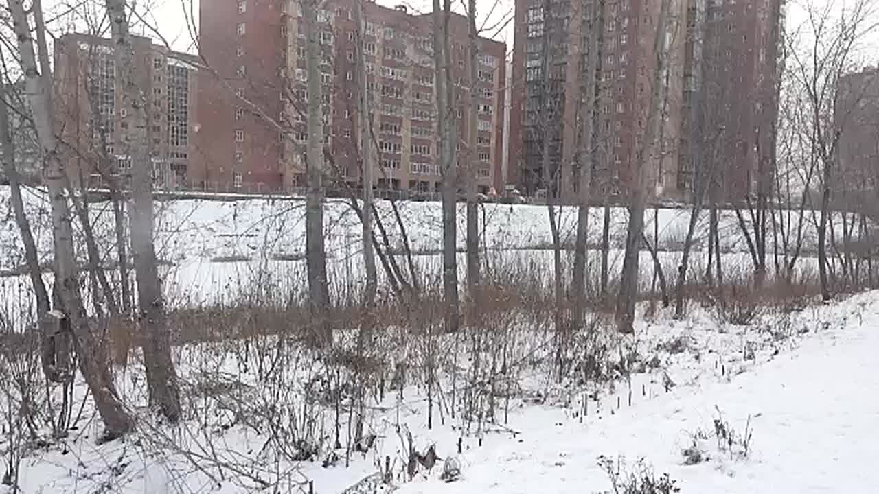 ОПАСНЫЕ ИГРЫ НА ЛЬДУ. Дети в микрорайоне Пашенный выходят на неокрепший лёд