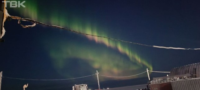 Северное сияние на Ямале. Фото от нашего подписчика Игоря ТВК