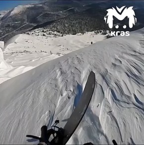 Если вам кажется, что день не задался, взгляните на сноубордиста в Ергаках