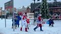 Поезд Деда Мороза встречают в Красноярске