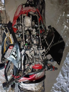 Сотрудники полиции устанавливают обстоятельства ДТП со снегоходом и большегрузом в Балахтинском районе