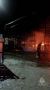 4 грузовика сгорели в гаражом боксе при пожаре в районе КрасТЭЦ