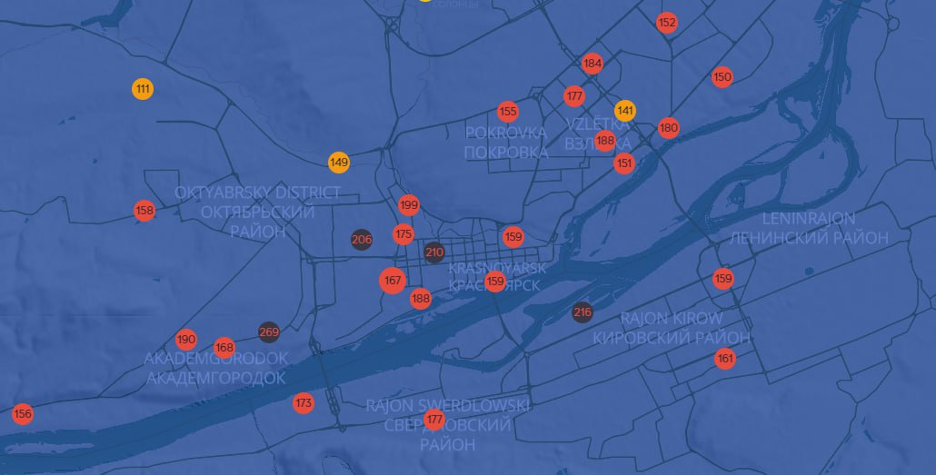 Режим «черного неба» в Красноярске продлили еще на сутки