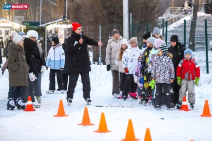 Сегодня в Татышев-парке торжественно открыли каток