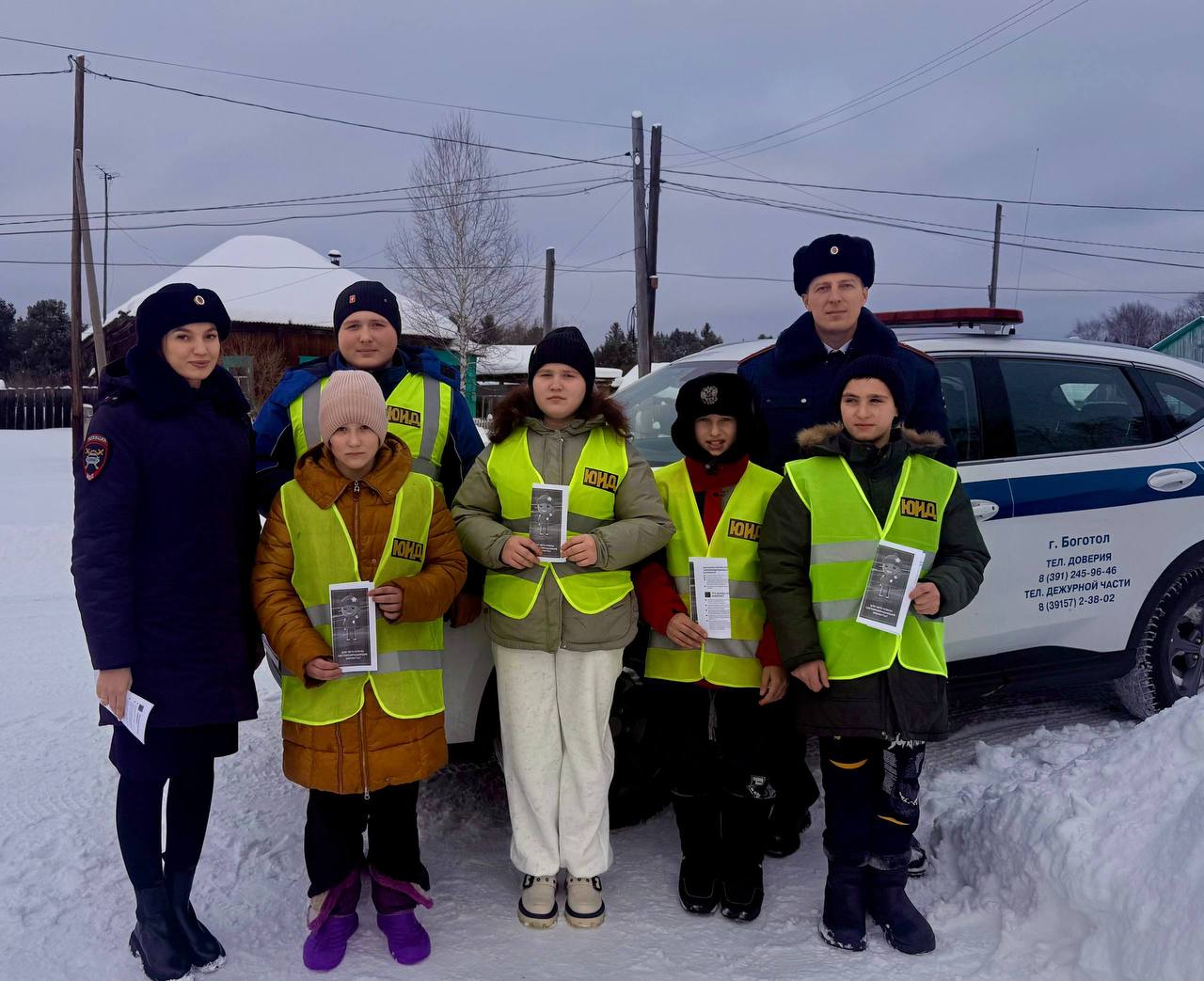 Сотрудники Госавтоинспекции Боготола провели профилактические мероприятия в отдалённых районах Тюхтетского округа