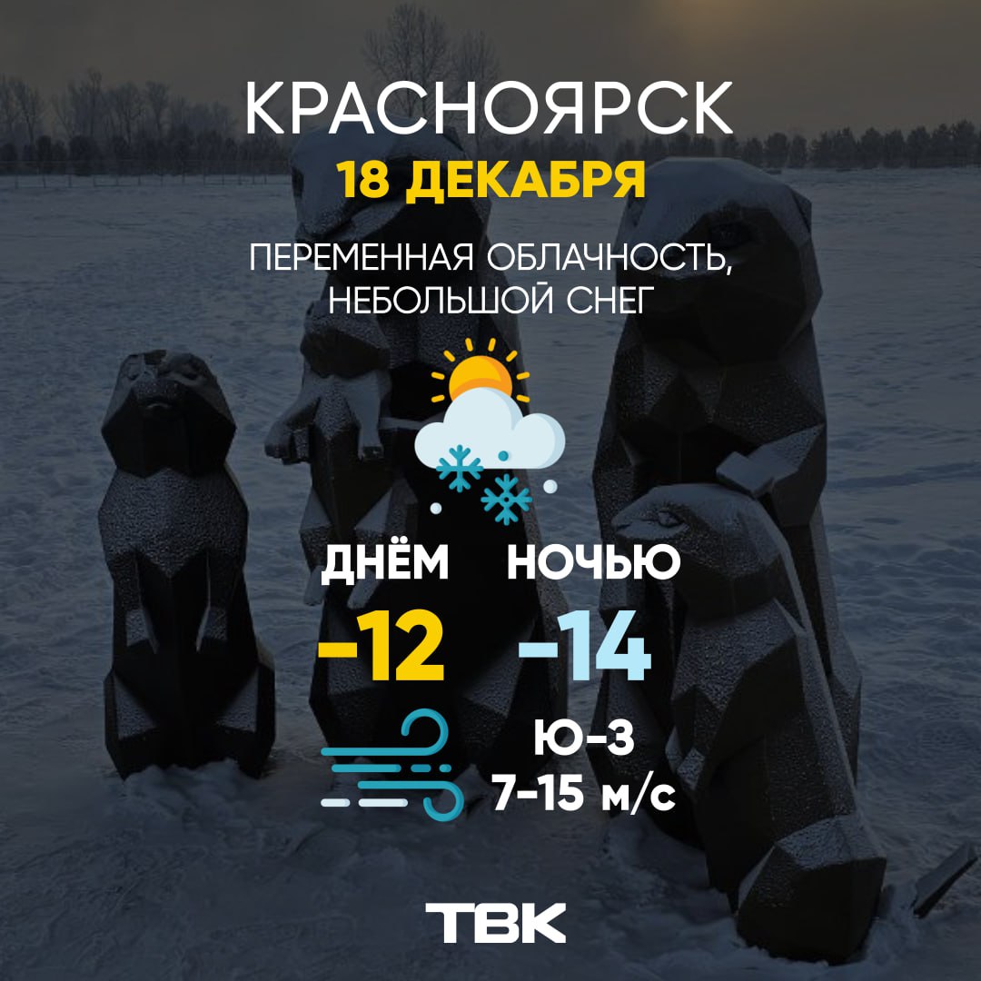 Погода на 18 декабря. ТВК