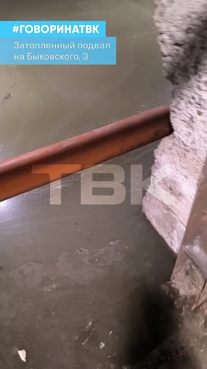 Подвал топит больше полугода в доме на Быковского, 3