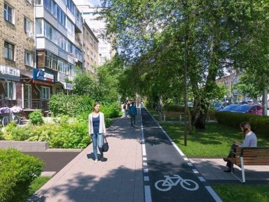 Велодорожка появится в центре Красноярска