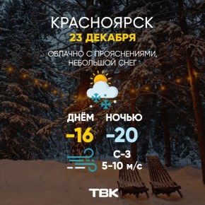 Погода на 23 декабря. ТВК